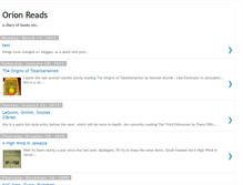 Tablet Screenshot of orionreads.elenzil.com